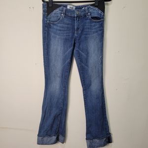 Paige Skyline Boot Cuffed Jeans